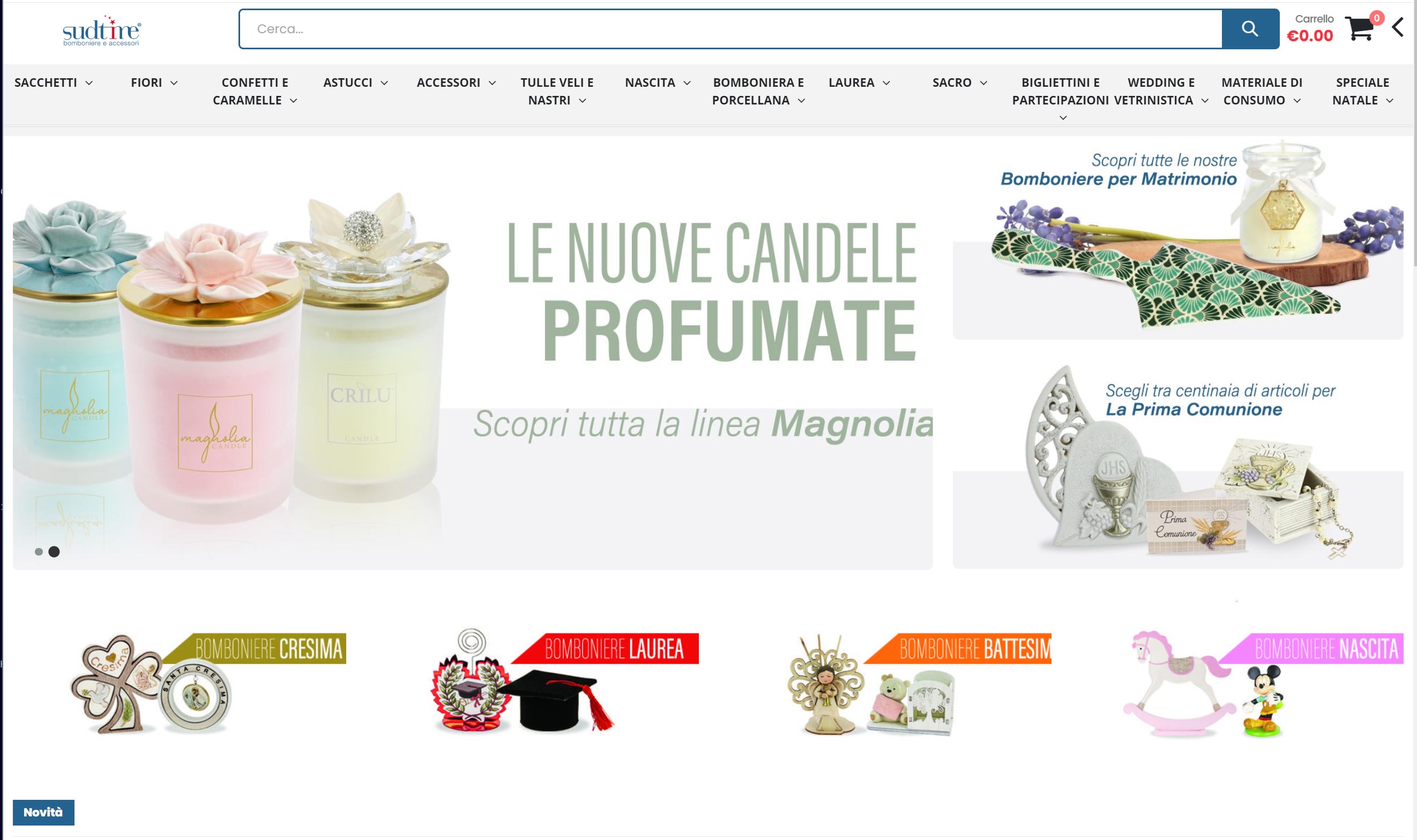 Anteprima nuovo ecommerce sudtime